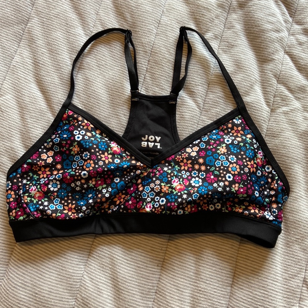 JoyLab floral sports bra.